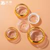 En Stock Botellas Cápsula de PS Transparente de 10-50g con Tapas Blancas y Doradas, Botellas para Pastillas, Envasado para Azafrán, Madera de Oud, Cordyceps e Ingredientes Medicinales
