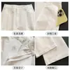 Pantalones Casuales de Algodón Lavado Blanco para Mujer, Primavera, Otoño, Invierno 2026 Nuevos Pantalones de Pierna Recta Estrecha Ancha de Cintura Alta Petite Sueltos