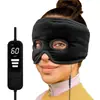 Mascarilla Eléctrica USB para Ojos con Calefacción y Temporizador de Tres Niveles, Mascarilla de Vapor con Calefacción de Grafeno, Compresa Caliente, Calefacción y Banda para la Cabeza Calentadora para Ojos