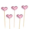 5 peças PU inserção de cartão estrela do amor Coroa brilhante plug-in para bolo decoração de bolo de festa mesa de sobremesa