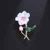 Broche Vintage Guofeng Planta Flor Temperamento High-end Gotejamento de Óleo Strass Mulheres Cheongsam Terno Casaco Acessórios em estoque Lote