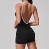 Venta al por mayor de Ropa de Yoga Transfronteriza, Nuevo Mono Deportivo de Pilates, Cuello Cuadrado, Espalda Bonita, Pico Profundo, Ropa de Fitness Adelgazante para Mujer, Dropshipping