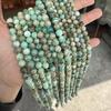 Pedra Verde Contas Soltas DIY Pulseira de Turquesa Africana Contas Redondas Contas de Tira Contas Soltas Atacado Produtos Semiacabados Feitos à Mão