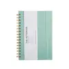 Cuaderno Noteory de 200 Páginas Grueso con Tapa de Cuero, Rayado, Espiral, Cuaderno Conveniente para la Oficina y el Estudio
