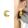 Pendientes de Aro Estilo Europeo y Americano con Acabado Cepillado, Pendientes de Alta Gama y Elegantes, Clásicos y de Moda, Pendientes Versátiles de Diseño de Nicho para Mujeres