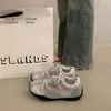 Zapatillas de entrenamiento alemanas de suela gruesa con tacón oculto, novedad otoño 2026, ligeras, con bloques de color, versátiles, superficie de malla, zapatillas deportivas casuales Forrest Gump