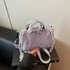 Bolsa Saco de Tecido para Mulheres 2026 Nova Bolsa Transversal de Nicho Popular com Cordão Bolsa de Mão Plissada Bolsa de Ombro Tendência