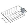 Artefato de Armazenamento para Cozinha Suporte de Armazenamento para Torneira de Aço Inoxidável Cesta Suspensa Suporte Drenador para Esponja Suporte de Armazenamento para Pia Suporte para Panos