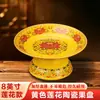 Prato de oferenda de cerâmica para uso doméstico, para oferecer a Buda, prato de frutas para altar de Buda, prato de frutas para oferecer a Buda, prato de frutas para adoração, prato de oferenda