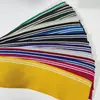 Accesorios Universales de Costura para Cuello de Uniforme Escolar de Punto Fino de Verano con Canalé y Puños de Manga Larga con Canalé