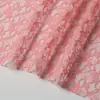 Em Estoque Rosa Têxtil para Casa Elastano Alta Elasticidade Renda Tecido para Vestuário Pequeno Floral Vestido Tecido de Malha por Trama