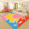 Alfombra de Área Grande Transfronteriza para Sala de Estar, Dormitorio, Mesita de Noche, Ventana Saliente, Alfombra para Plantas, Terciopelo, Dibujos Animados Europeos, Alfombra para Mesa de Café
