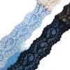 Ribete de Encaje Elástico con Pestañas de 6 cm en Stock del Fabricante, Accesorios de Decoración para Lencería, Ribete de Encaje