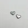 Superficie Lisa Pequeño Corazón de Melocotón Suministros de Fábrica Nuevo Corazón de Melocotón con Forma de Corazón DIY Material de Acero Inoxidable Accesorios Colgantes Pendientes Collares