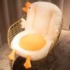 Almofada de feijão de seda de gelo de ganso grande e fresco de verão, encosto para cadeira sedentária de escritório, almofada fria integrada, almofada de bunda