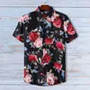Camisa con Impresión Digital 3D Sublimación en Caliente Popular para Hombre de Manga Corta Moderna Sin Planchar Camisa de Manga Corta para Playa