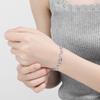 Fornecimento direto da fábrica Apartamento de amor coreano pulseira de feijão vermelho e ametista forma criativa coreana micro diamante pulseira feminina