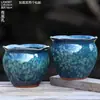 Maceta Creativa de Cerámica para Suculentas de Balcón Hogareño, Maceta Grande de Arcilla para Pothos, Orquídea, Planta Verde, Maceta de Diámetro Grande