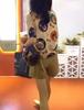 Fuerte 9531 Da Ai Mei Yi Yuan Verano Nuevo Estilo Coreano Moda Estampado Patrón Animal Manga Corta Adelgazante Top de Moda para Mujer