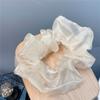 C045 Cuerda para el Cabello Anillo de Intestino de Cerdo Cuerda Sencilla de Malla para la Cabeza Femenina Popular Anillo de Pelo de Esfera Atmosférica de Organza
