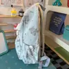 Mochila nueva, linda y ligera, estilo bosque, ins, versátil, de gran capacidad, con estampado de oso, para estudiantes de secundaria y preparatoria