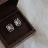 Pendientes Nuevos de Plata S925 para Mujer Otoño e Invierno, Pendientes de Cristal Swarovski Maillard, Pendientes de Alta Gama con un Diseño de Lujo Ligero