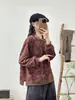 26 Sudadera Nueva de Otoño para Mujer con Estampado Vintage, Cuello Redondo, Corte Holgado, Jersey de Manga Larga, Top Artístico Casual, Nuevo Estilo