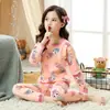 Conjunto de Ropa Interior Térmica con Forro Polar para Niños, Tops y Pantalones de Otoño para Niños, Pijamas Engrosados para Niños, Ropa de Casa de Invierno para Niñas