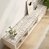 Alfombrilla minimalista para mesa de mueble de TV, sensación de lujo ligero y alta gama, paño protector para aparador, protector de encimera para zapatero, alfombrilla para mesa de entrada