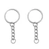 Llavero con Cadena, Anillo Único Cierre de Langosta, Colgante de Llave, Múltiples Tamaños, Conector DIY Hecho a Mano para Bolsa y Muñeca