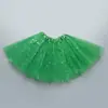 Falda tutú para niños, princesa, lentejuelas, tres capas, 6 piezas, malla, gasa, tutú para niños