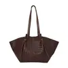 Nova Bolsa Tote Vintage 2026 para Mulheres, Grande Capacidade para o Dia a Dia, Padrão Trançado, Bolsa de Ombro, Bolsa de Mão, Nicho e Versátil