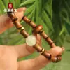Pulseira de Contas de Bambu e Sândalo Verde DIY com Pedra Luminosa, Simbolizando Progresso Contínuo, Presente para Exame de Estudante