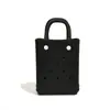 Mini Bolsa Pequeña de Playa Eva con Agujeros Bolso Cruzado Casual Bolso de Mano Impermeable Anti-Pérdida Viaje DIY Bolsa de Gelatina