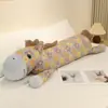 Linda Almohada Larga de Gasa de Tres Capas con Forma de Caballo para que Duerman las Niñas, Almohada de Peluche Grande tipo Muñeco de Caballo
