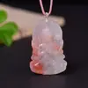 Flor de Melocotón Natural Donut Relleno Manzana Nube Auspiciosa Candado Colgante de Jade Anillo de Paz Colgante Suministro en Vivo Suministro de Comercio Exterior