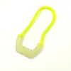 Puxador de zíper forte em forma de U serrilhado luminoso transfronteiriço, cordão autoiluminante para mochilas de montanhismo e equipamentos táticos
