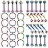 Temu E-commerce Transfronterizo Popular Set Mixto de Piercings Nasales, Anillos Nasales, Anillos Labiales, Piercings de Lengua, Joyería para Piercings Corporales Combinada