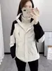 Chaqueta Desmontable 3 en 1 para Mujer 2026 Nueva Otoño e Invierno Exterior Cortavientos con Forro Polar Interior