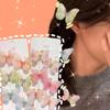 Pinza para el pelo 3D con pedrería degradado de mariposa 2026 para niñas, pinza lateral que no daña, accesorio para el pelo estilo princesa china para cabello suelto