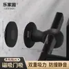 Tapón de Puerta de Silicona, Almohadilla Anticolisión sin Perforaciones, Tapón de Puerta Amortiguador Silencioso para Baño, Manija de Puerta de Habitación, Ventosa Magnética
