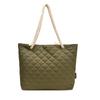 Bolso Tote Casual de Gran Capacidad para Mujer, Nuevo Estilo Romboidal Simple para Viajar al Trabajo, Bolso de Mano para Estudiante Universitario