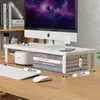 Suporte Elevado para Computador de Mesa, Rack de Armazenamento para Mesa de Escritório, Base para Elevação de Tela de Monitor, Prateleira de Armazenamento para Mesa de Dormitório