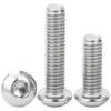 En Stock Tornillos de Cabeza Hexagonal Cilíndrica de Acero Inoxidable 201 Iso7380M2-M12 Tornillos de Cabeza Semiredonda de Hexágono Interior