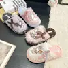 Pantuflas de Algodón con Licencia Oficial de Sanrio 2026 Nuevas Otoño/Invierno Zapatos de Casa para Interior Calientes Antideslizantes para Mujer