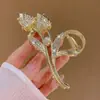Pinza de Agarre Diseño Tulipán Mujer 2024 Nuevo Pinza Tiburón de Alta Gama Grande Pinza para el Cabello de Alta Gama