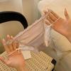 Ballet de Ensueño~ Lujuria Pura Sexy Satín Encaje Dulce Calzones para Mujer Anillo de Pierna con Lazo Transparentes Tentación Calzones