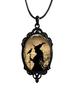 Transfronterizo temu halloween nueva venta caliente collar de vidrio de bruja mirlo joyería al por mayor