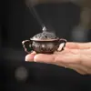 Dragon de Tres Patas y Fénix Aleación Pequeño Horno de Aromaterapia Bastoncillo de Incienso Sin Polvo Pegajoso Horno de Incienso Xiangyun Horno de Aromaterapia Doméstico para Interiores Oficina Sala de Té