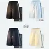 Shorts de Trabalho para Homens, Novo Estilo Verão 2026, Estilo Americano, Soltos, Leves, Seda Gelada, Shorts Esportivos Casuais